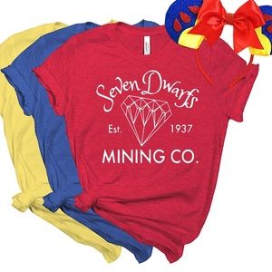 Disneyland Liberty Tree Tee - Seven Dwarf Tee in YELLOW